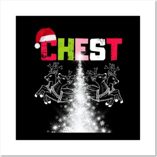 Chest Nuts Christmas Shirt Funny Matching Couple Chestnuts Posters and Art